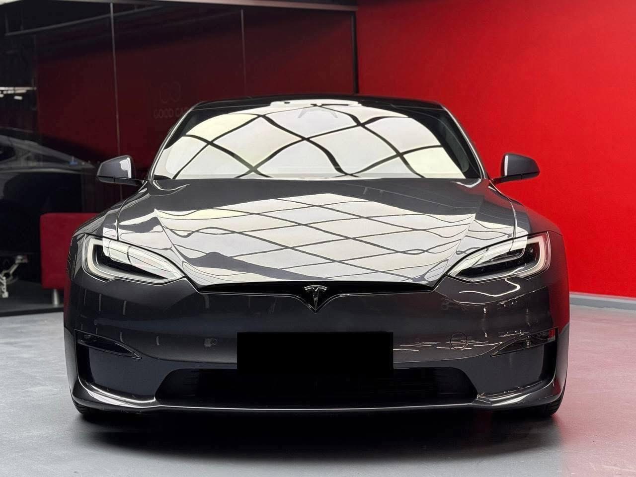PLAID TESLA MODEL S